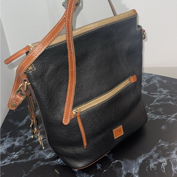 Dooney & Bourke Handbag Pebble Grain Leather Sac
Shoulder Bag Black AUTHENTIC - Picture 3 of 13